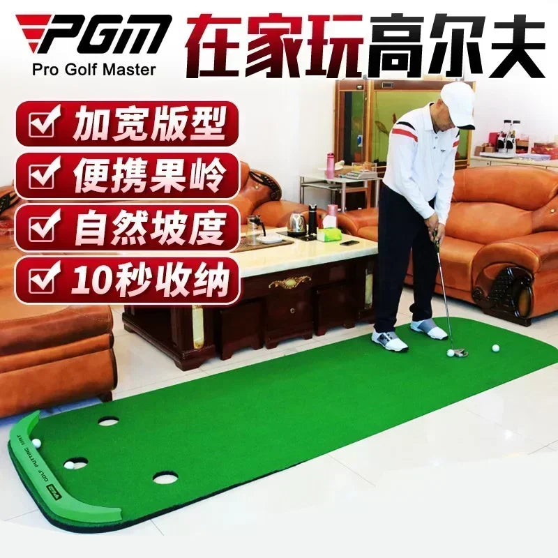 2028PGM Golf Putting Green Indoors Practicing Portable Putting Mini Practice Exercises Blanket Kit Mat Indoor Training GL012