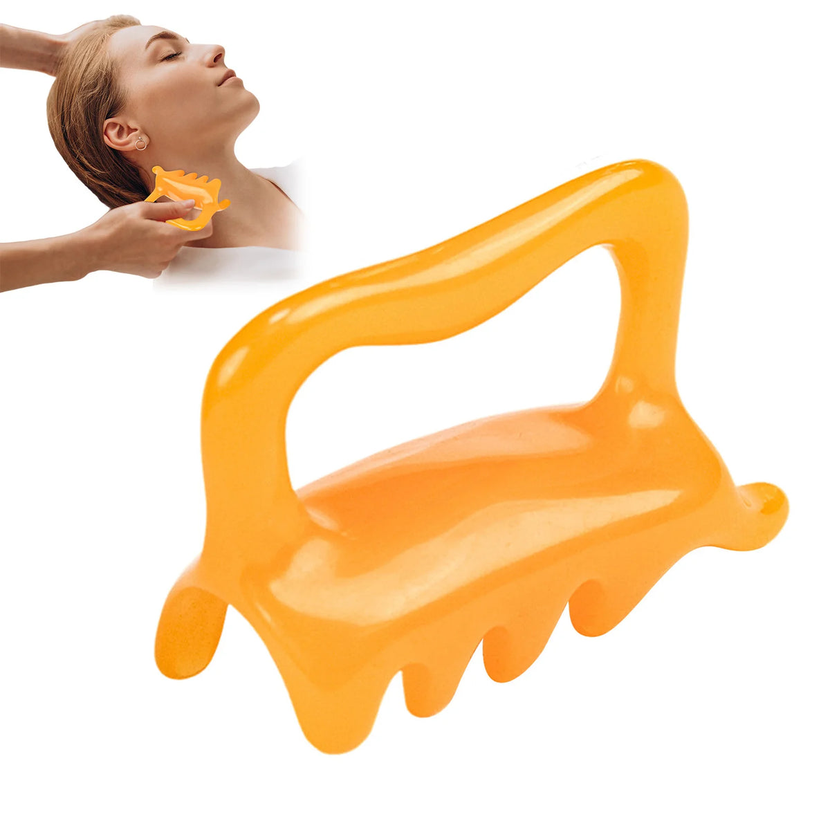 Massage Tool Large Fascia Massager Shoulder Neck Point Pull Bar Scrape Massage Manual Double Push Machine Trigger Point Massager