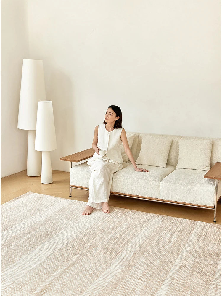 Luxury Simple Rugs Carpet Living Room Thick Anti-skid Cream Style Area Rug for Study Home Cloakroom Modern Floor Mat Bedroom Rug