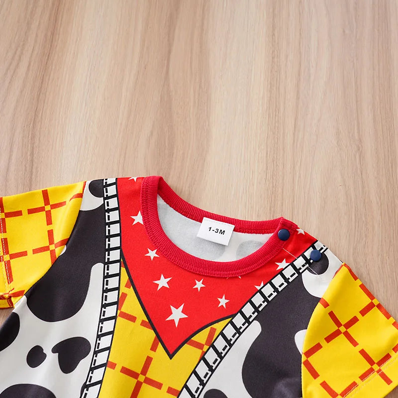0-18months cosplay newborns Baby Clothes One-Piece Cartoon Anime short-Sleeved Trousers Banquet Summer Fashion neonatal clothing