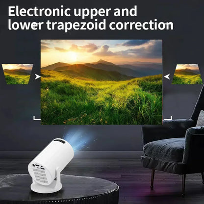 HY300 Smart Mini Projector Wireless Bluetooth Android11.0Support1080P 4kDual Wireless Bluetooth5.4Indoor portable projector