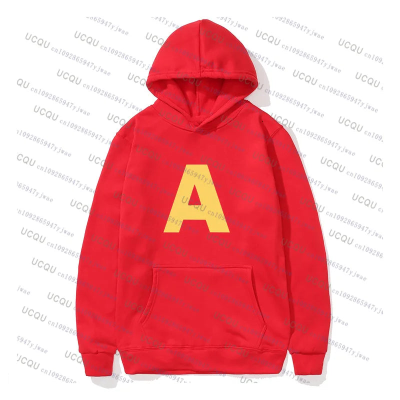 Alvin and The Chipmunks 2026 Fashion Unisex Casual Sportswear Men's Hoody Alvin Chipmunk Cosplay Costume Kid Adult Pullover Top