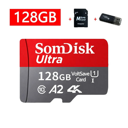128GB Micro TF/ SD Card Class 10 High Speed Memory Cards Stable Performance SD Memory Card for Phones/Digital Camera/MP3 Player