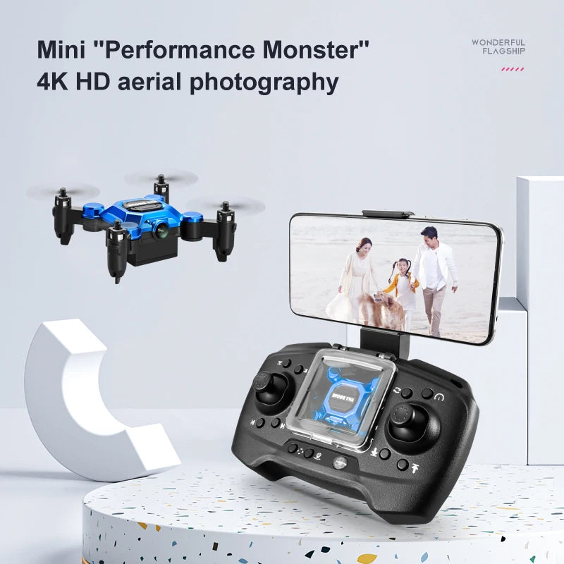Foldable Mini Drone with Camera RC Quadcopter Altitude Hold Small Durable UAV Toy for Beginners Portable Remote Control Aircraft