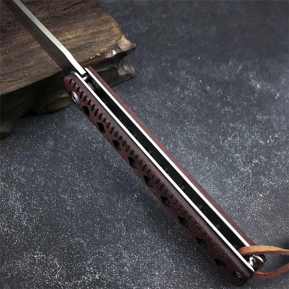 Folding Knife Outdoor Hiking Travel Camping Barbecue Fishing Climbing Mountaineering Field Exploration Practical Tool