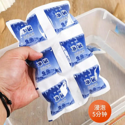 Reusable Gel Cooler Bag with 12 16 24 Grids for Food Can Wine Fresh Keeping for Outdoor Picnic Camping Storage