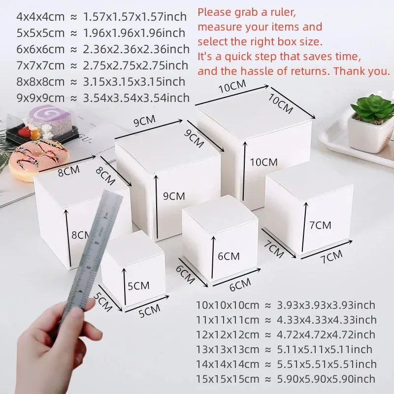 10/20/50pcs Kraft Paper Packaging Gift Boxes Wedding Party Cardboard Box For Handmade Soap Bottle Package Cosmetic Stoarge Box