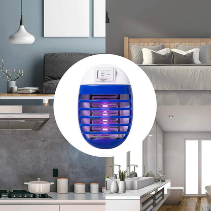 2Pcs LED Socket Mosquito Killer Lamp US/EU Plug Electric Mosquito Fly Bug Insect Trap Killer Night Lamp