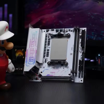Topton 4-Bay NAS Gaming Motherboard AMD Ryzen 9 8945HX R7 7745HX 2*M.2 NVMe 4*SATA PCIe4.0X16 2.5G LAN WiFi6E Mini ITX Mainboard