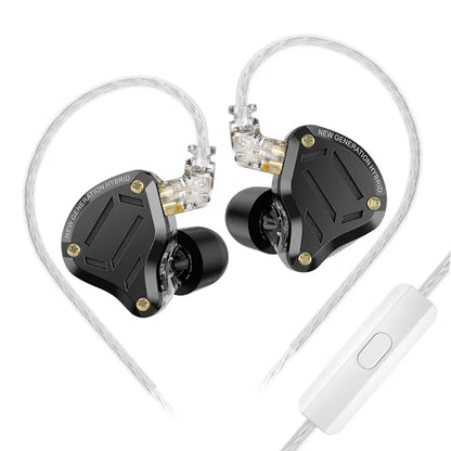 KZ ZS10 Pro 2 metal headset high fidelity in-ear bass earbud 4-level adjustment switch sports monitor headset sound noise reduct