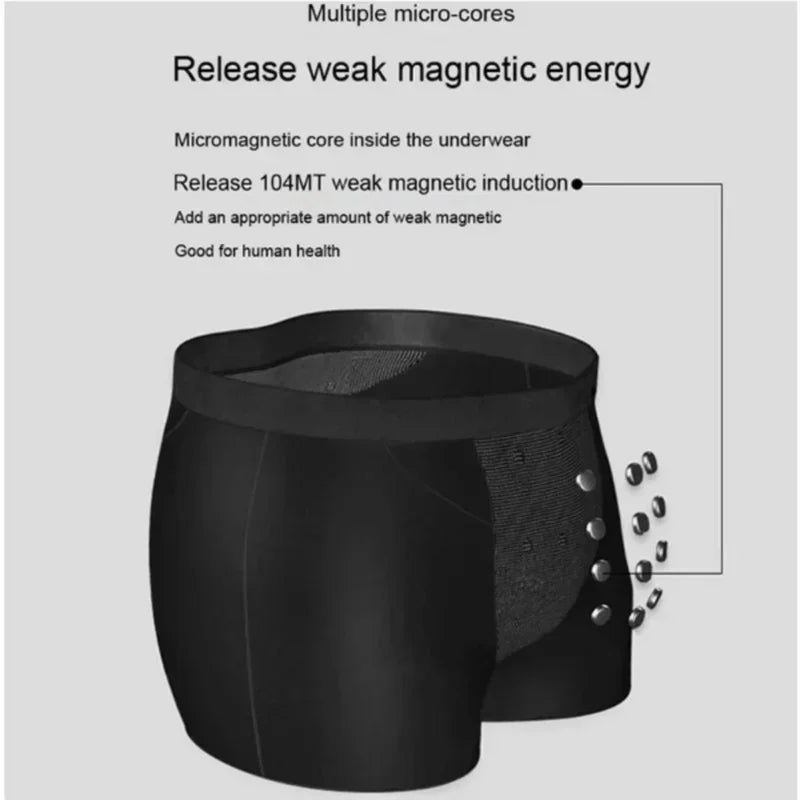 Men's Magnetic Therapy Health Panties 2026 Upgraded Version 22 Magnet Reinforced Boxer Briefs L-6XL Brazilian Cut Underwear