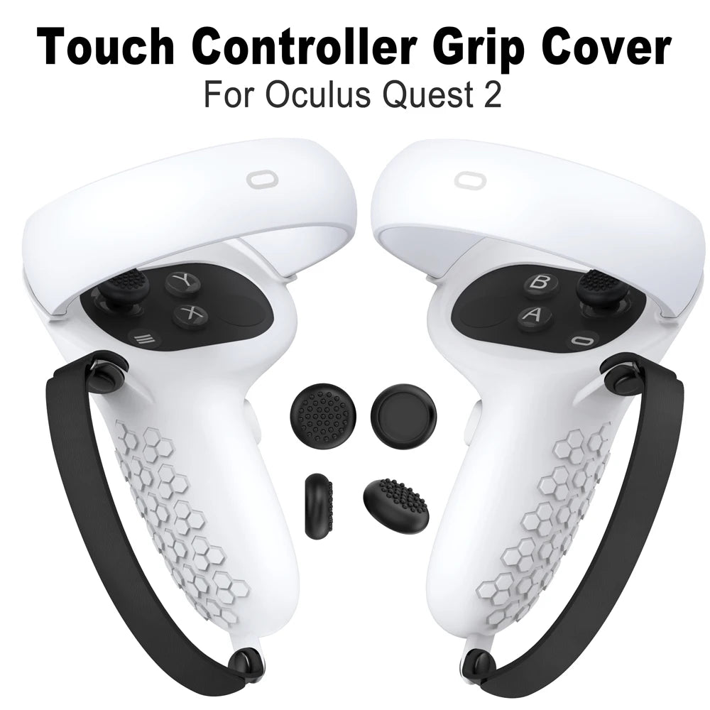 VR Protective Cover Elite Strap Head Strap Touch Controller Shell Case With Strap Handle Grip For Oculus Quest 2 Accessories