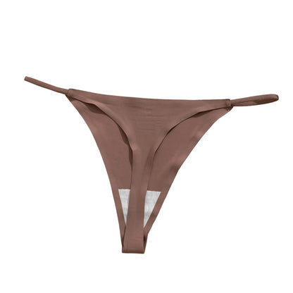 Ice Silk Underwear Trendy Thin Strap Ladies Underwear Plus Size Underwear Lightweight Stretchy Breathable Smooth Soft Underwear