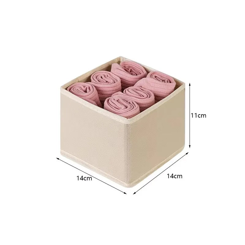 Foldable Drawer Organizers Underwear Storage Box Home Bra Socks Leggings Belts Ties Storage Organizers Box Closet Organization