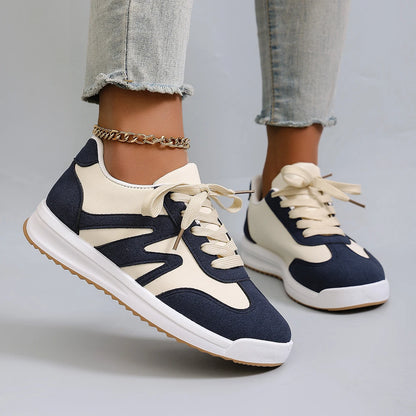 Spring new women's sports shoes, fashionable, breathable, lightweight, non-slip, wear-resistant, casual sports shoes, flat shoes