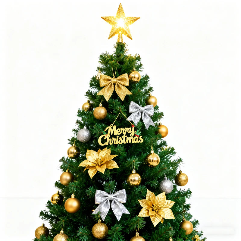 2.1/2.4/3m Christmas Tree Decoration Set Large DIY Christmas Ornaments For Trees Holiday Party Home Decor Hanging Drop Shipping