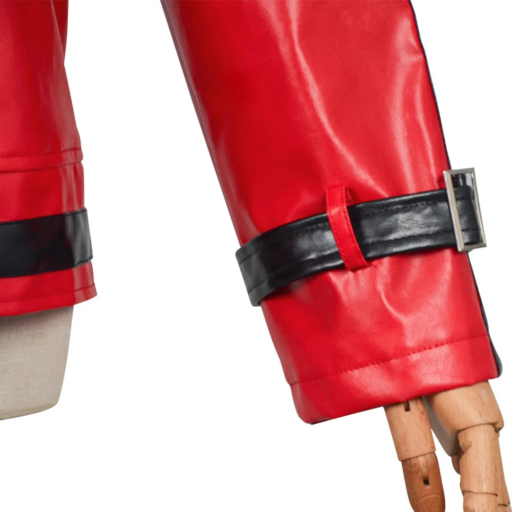Michael Jackson Thriller Scary Cosplay Costumes movie Red Leather Jacket for Women Man Adults Dress Anime Halloween Christmas