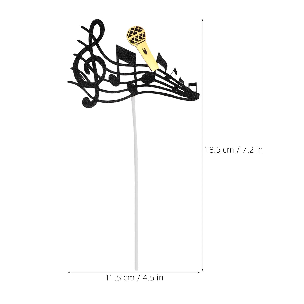 32 Pcs Music Party Decoration Kit Instrument Cake Decorations Cupcake Decorating Accents Note Instruments Musical Birthday