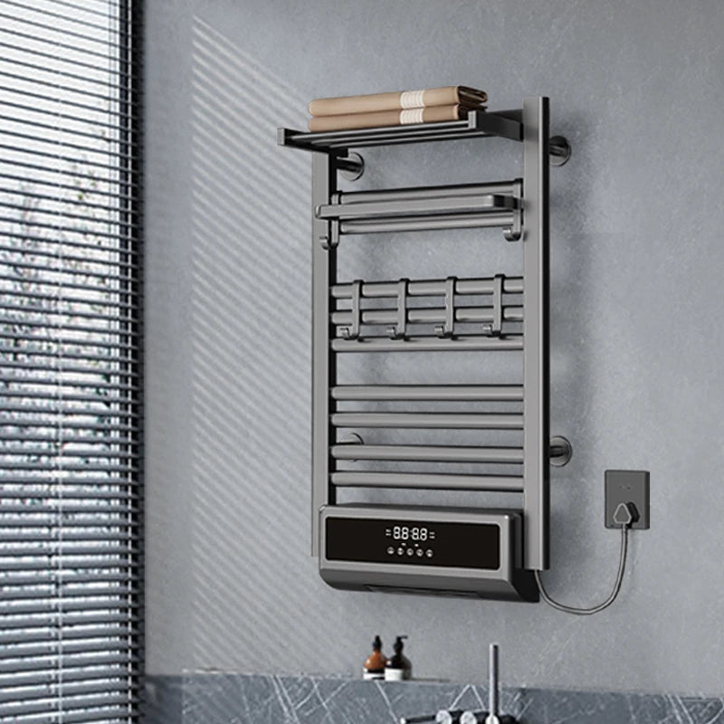 2-in-1 Towel Bath Towel Heater with Timer, Bathroom Radiator, Electric Towel Warmer