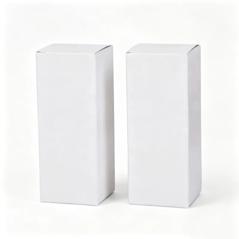 100/500pcs White Black Kraft Paper Tube Boxes Cosmetic Storage Box Lipstick Essential Oil Bottle Packaging Box For Gift