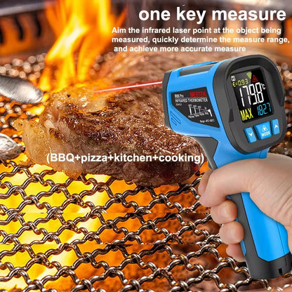 -50 to 800 Degree Mestek Digital Infrared Thermometer Laser Temperature Meter Non-contact Pyrometer Hygrometer IR Thermometer