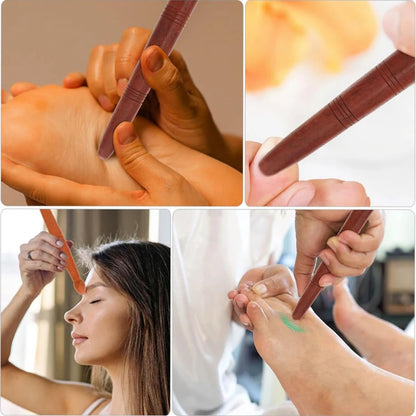 1PCS Acupoint Massage Pen, Traditional Wooden Acupressure Stick Reflexology Tool for Deep Tissue, Meridian Massage Tool for Body