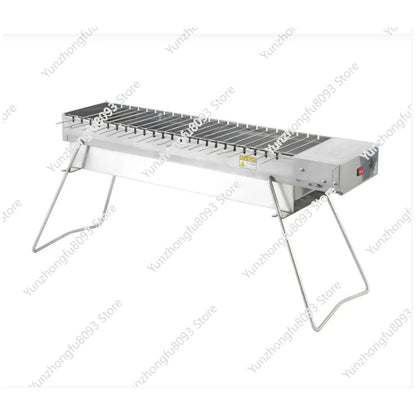 Camping Grill Rack Automatic Flipping Barbecue Machine, Folding