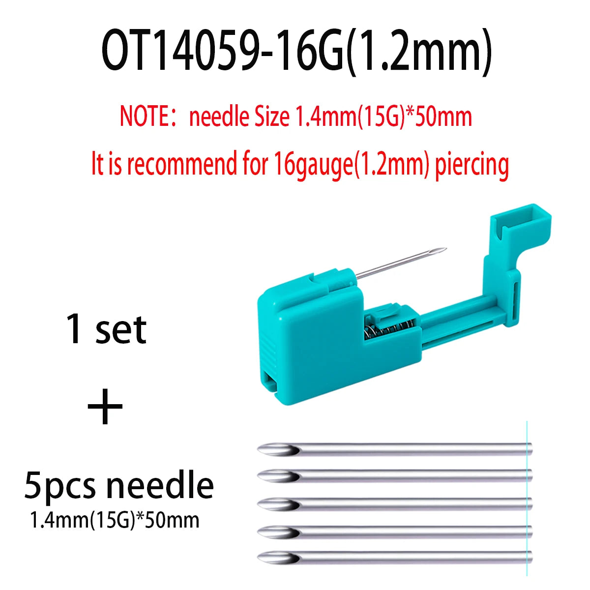 Body Piercing Tool Kit Easy to Use Body Piercing Gun Lip Nose Tongue Cartilage Eyebrow Navel Piercing Jewelry for Women Men