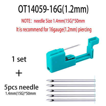 Body Piercing Tool Kit Easy to Use Body Piercing Gun Lip Nose Tongue Cartilage Eyebrow Navel Piercing Jewelry for Women Men