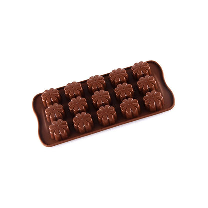 1PC Silicone 15 Hole Chocolate Mold Creative Jelly Christmas Candy Mold Cake Mold Ice Grid Baking Utensils