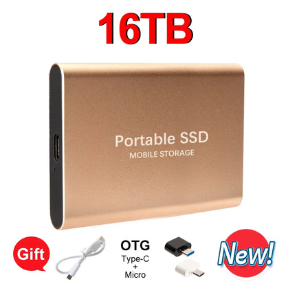Reliable Brand 1TB External Hard Drive  Portable SSD  2TB 4TB  USB 3.1 High Speed Solid State Disk Data Storage