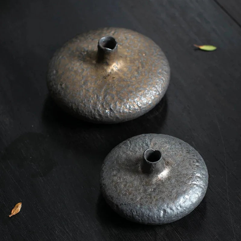 Retro Chinese Ceramic Flower Tea Tray Ornaments, Home Decoration Vase, Ceramic Vases for Decoration, Plant Pots