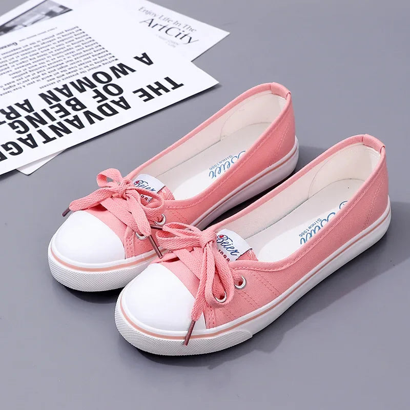 New Women Shoes Fashion Canvas Shallow Casual Shoes for Woman Comfort