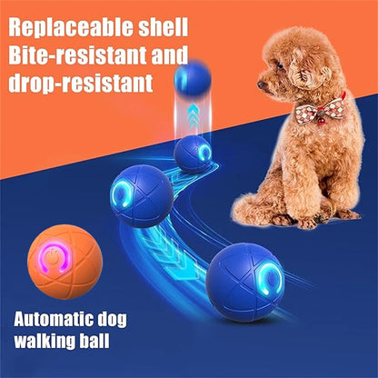 Pet Automatic Rolling Ball Toy Shaky Ball Toy for Dogs Auto Rolling Ball Toys for Puppy USB Rechargeable Interactive Dog Toys