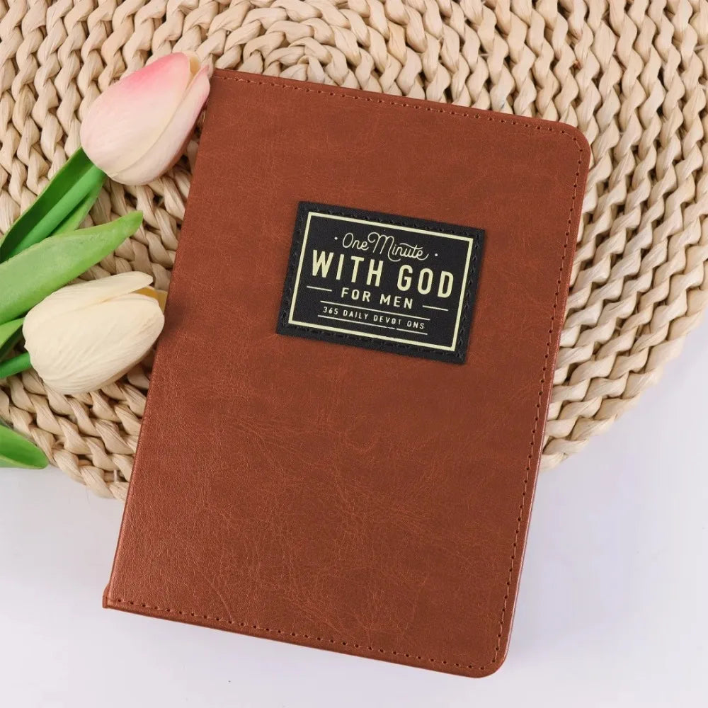 Vintage Brown Journal Notebook, Faux Leather Hardcover Daily Diary for Men & Women, 365 Days Personal Planner for Writing