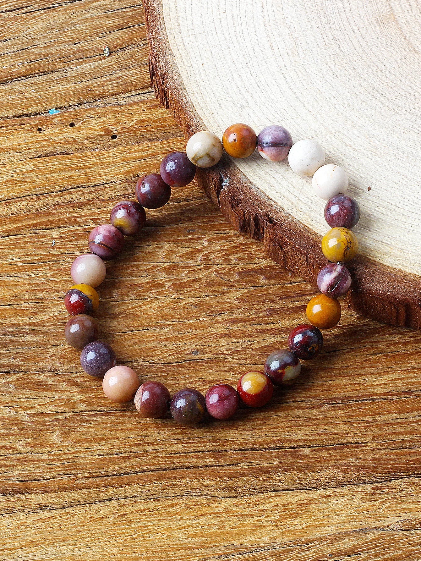 Original Natural Stone Beads Bracelet Men Women Reiki Blue Apatite Lapis Lazuli Amethyst Yellow Tiger Eye Beads Bracelet Jewelry