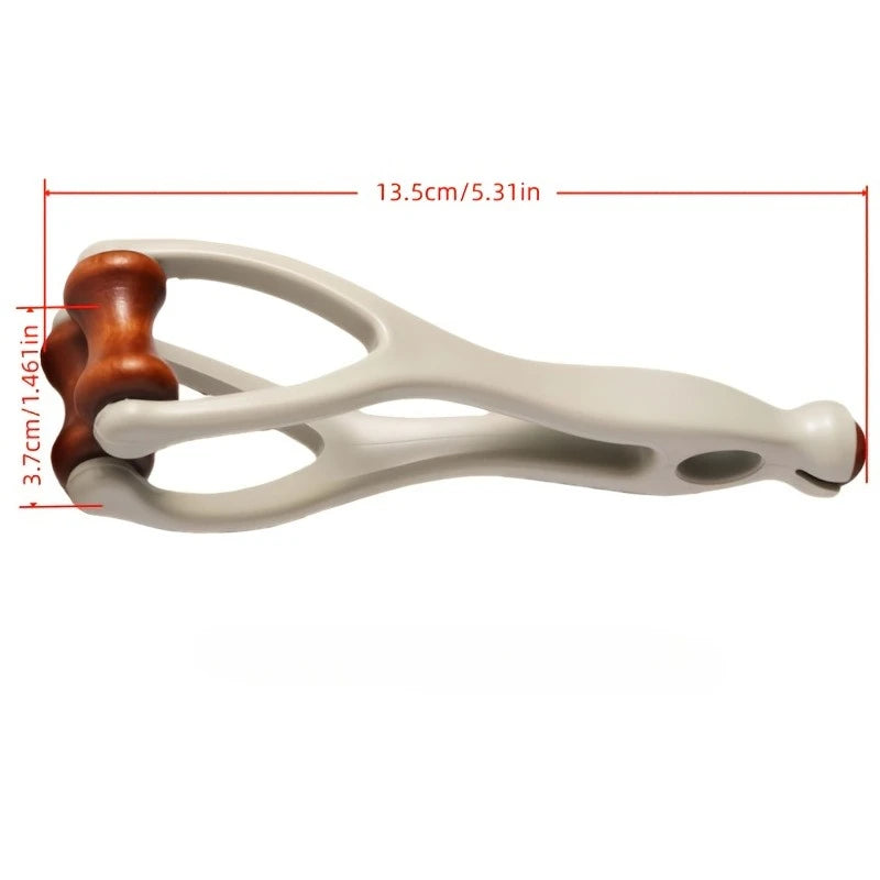 Finger Massager Solid Wood Finger Massage Roller Joint Massage Roller Acupoint Meridian 360 Roller Finger Massager Promote Blood