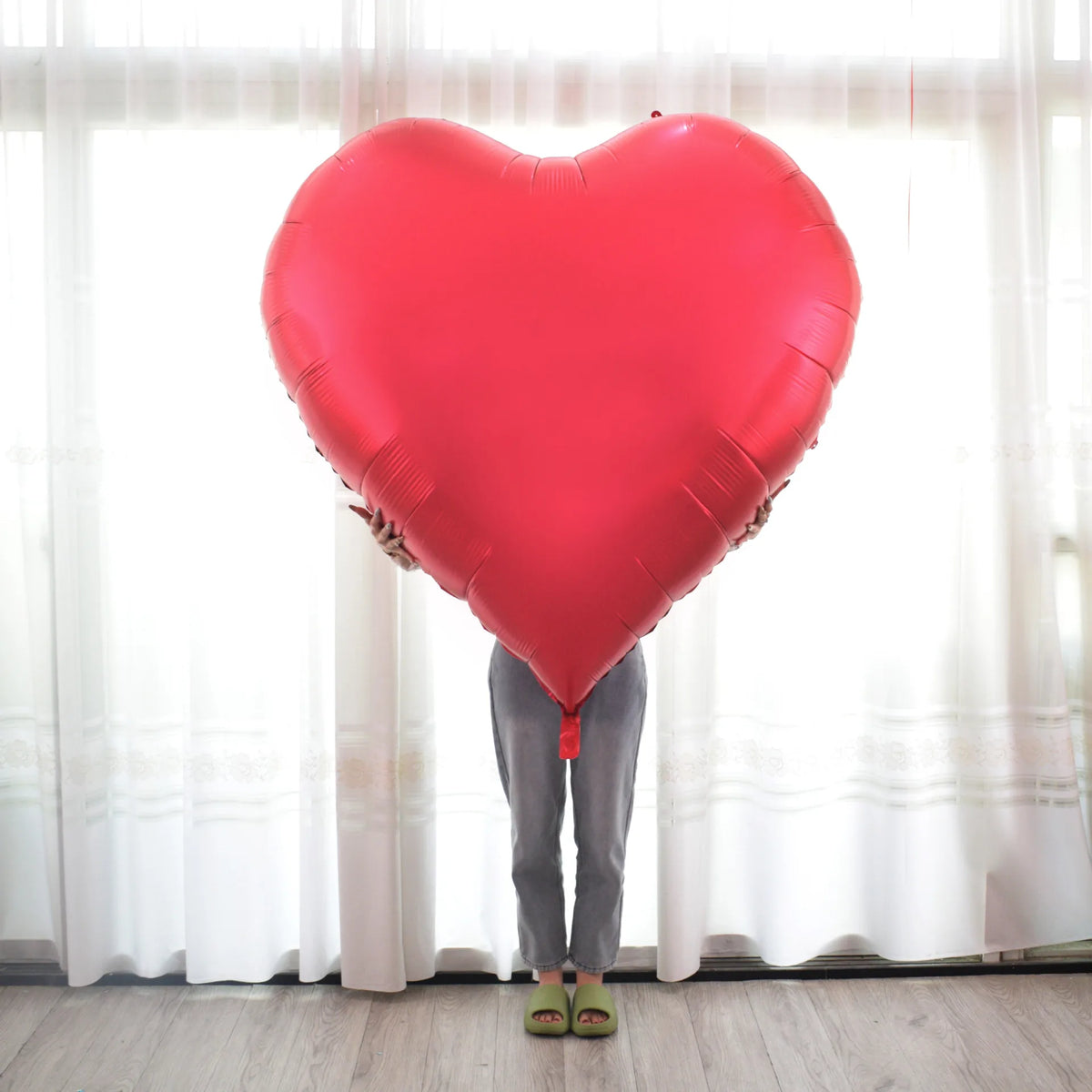 60Inch Love Heart Foil Balloon for Propose Parties Decoration Oversize Balloon Love Balloon for Valentine's Day Wedding Decor