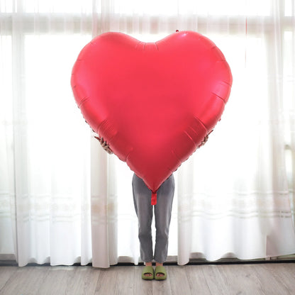 60Inch Love Heart Foil Balloon for Propose Parties Decoration Oversize Balloon Love Balloon for Valentine's Day Wedding Decor