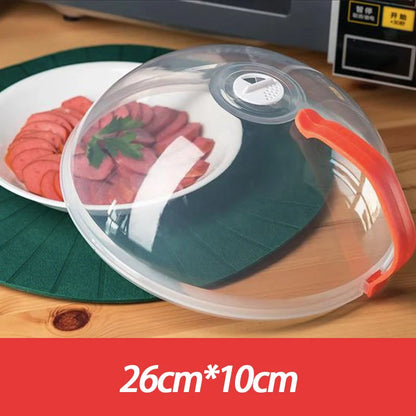 【X】Microwave Oven Food Splash Guard Lid with Handle for Reusable Heating Cover Splatter Protection at Home Kitchen