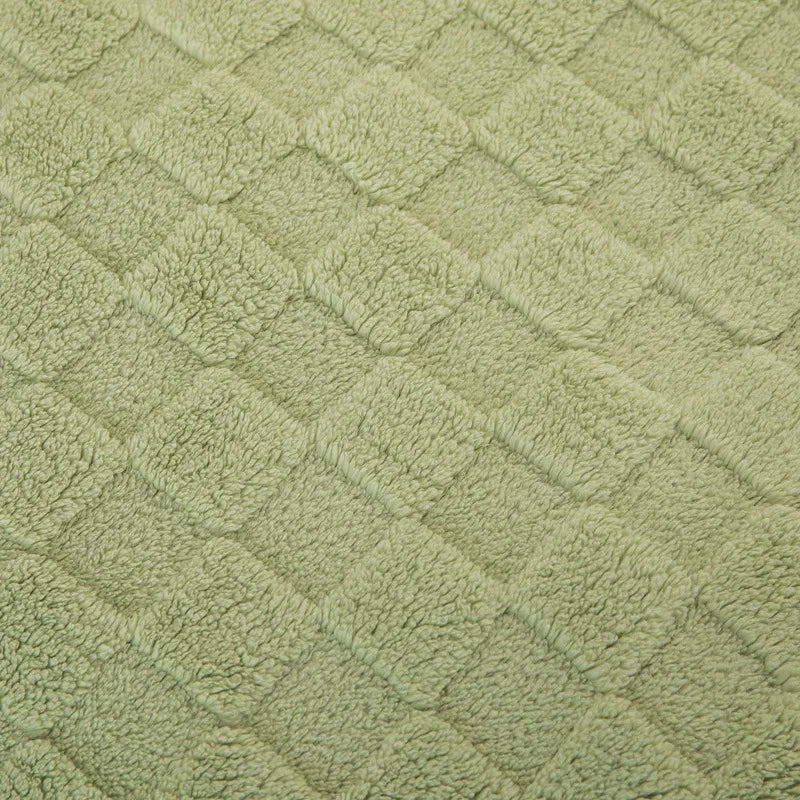 Waffle Blanket, Winter Knitted Blanket, Jacquard Braid Blanket, Warm Gift Blanket ,for Bed Sheet or Sofa Cover Four-season