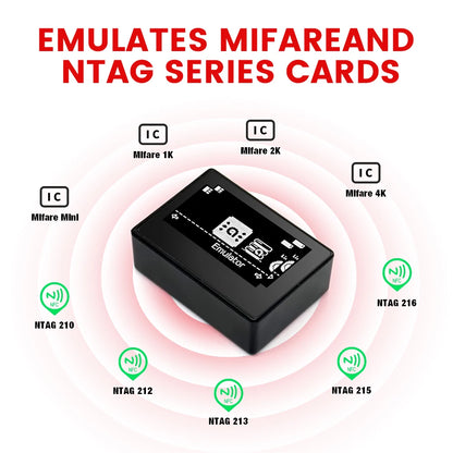 For Amiibo Chargeable NFC Emulator Intelligent Simulator Bluetooth Universal Writer for Switch2/Switch WiiU 3DS Game Accessories