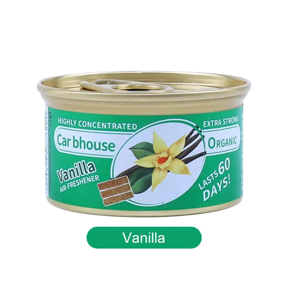 Car Air Freshener Bubble Gum Scent Perfume Canned Wood Block LongLasting Strong Aroma Auto Home Closet Deodorizer