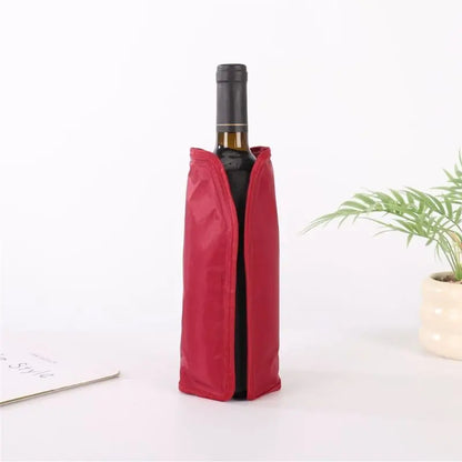 ABRU-Wine Sleeve Chiller Ice Wine Sleeve Reusable Bottle Cooler Black