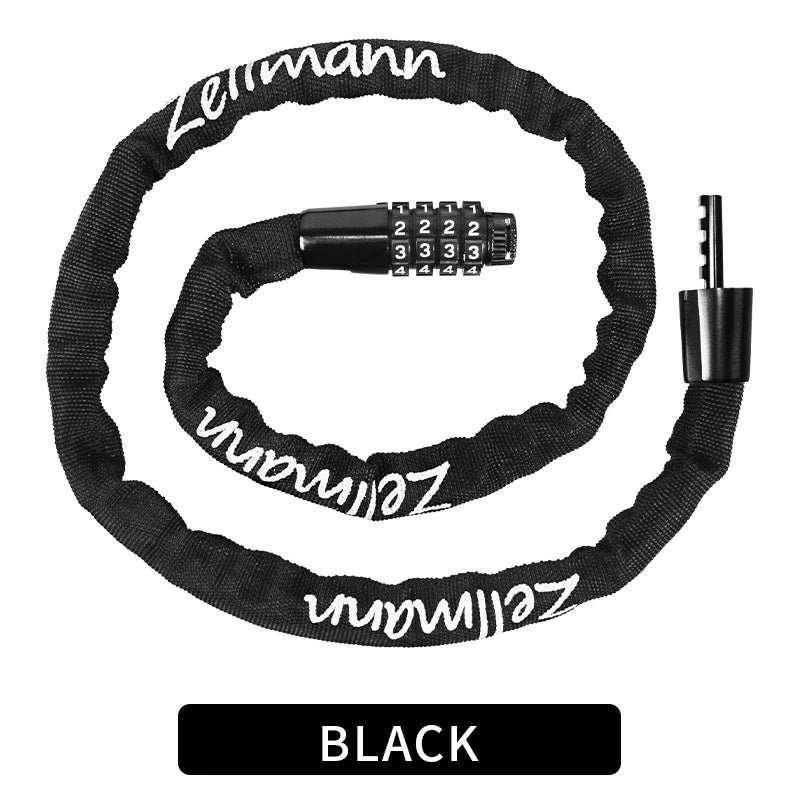 Bicycle Chain Lock | 100 cm & Four-Digit Combination | Bicycles & Compatible E-Bikes