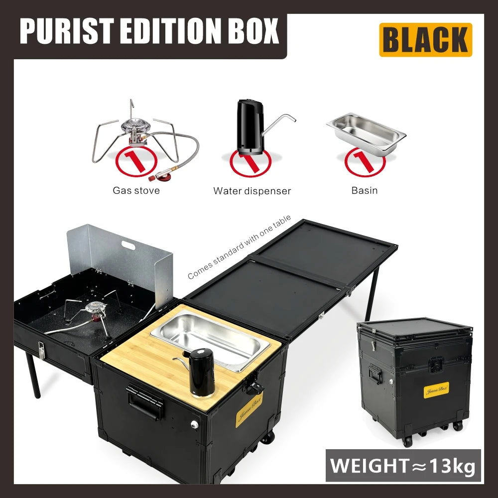 Camping Outdoor Portable Mobile Kitchen Car Self Driving Tour Camping Wilderness Equipment