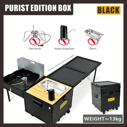 Camping Outdoor Portable Mobile Kitchen Car Self Driving Tour Camping Wilderness Equipment