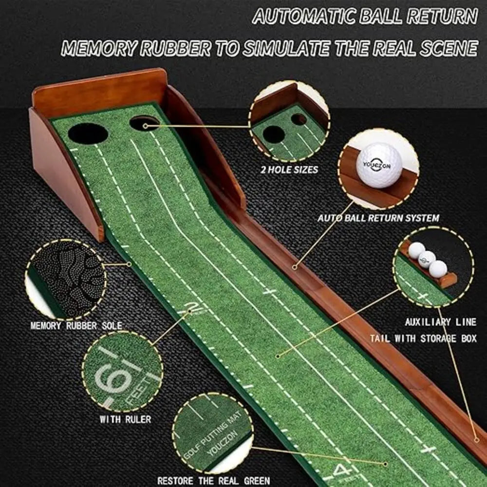 Golf Removable Putter Practice Indoor Office Home Outdoor Garden Portable Mini Professional Training Set Tool Golf Practice Mat