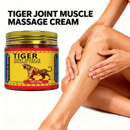YUITIKUE 60g Tiger Massage Balm Easily Absorbed Moisturizing Care For Joint Muscle Knee Wrist Hand Foot Body Skin
