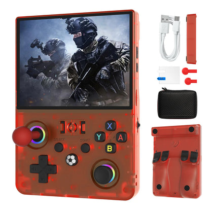 New R63 Max2 Retro Handheld Game Console Linux System 4.5 Inch IPS Screen 64G/128G Portable Pocket Player Built-in 18000+ Games